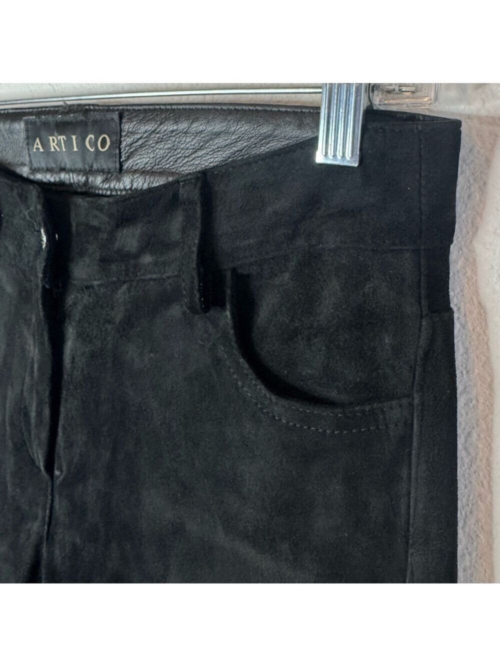 ARTICO {AXEL’S VAIL} Suede Black Pants - Picture 4 of 17